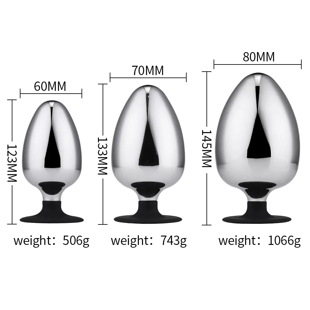 Super Big Anal Plug Metal Buttplug Fist Huge Balls Prostate Massage Expander Vaginal Dilatador Sex Toys For Couples | Красота и