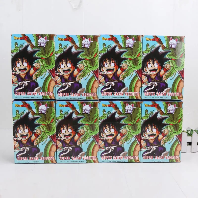 8 шт./компл. Dragon Ball Z Super Saiyan 4 Son Goku Killin Shenron Freeza Frieza Buu Piccolo vegetto из ПВХ фигурка модель игрушки 10 см - Цвет: Box