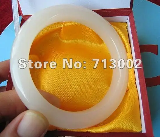 Крутой красивый китайский браслет цвета слоновой кости с нефритовым резным