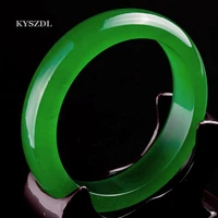 kyszdl new natural green jade stone bangle lcy species fashion jewelry womens bracelet for gift box