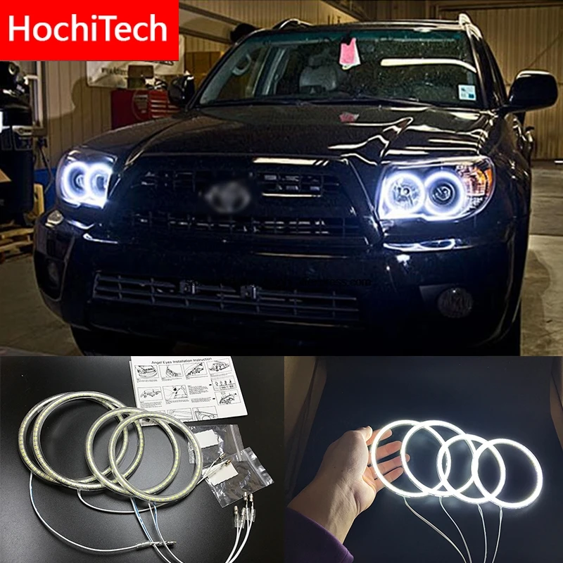 

HochiTech for Toyota 4Runner 2006-2009 Ultra bright SMD white LED angel eyes 2600LM 12V halo ring kit daytime running light DRL