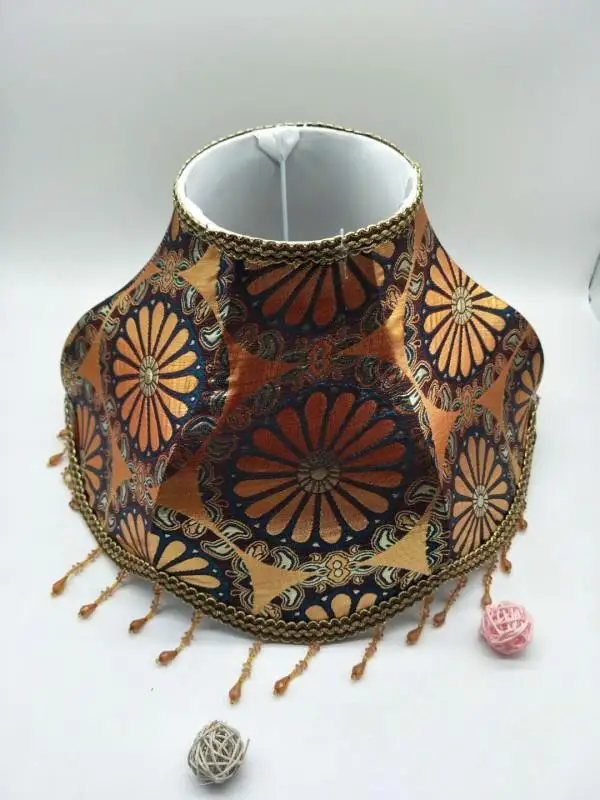 Напольная Лампа E27 в стиле арт деко тканевый абажур золотого/серебряного цветов