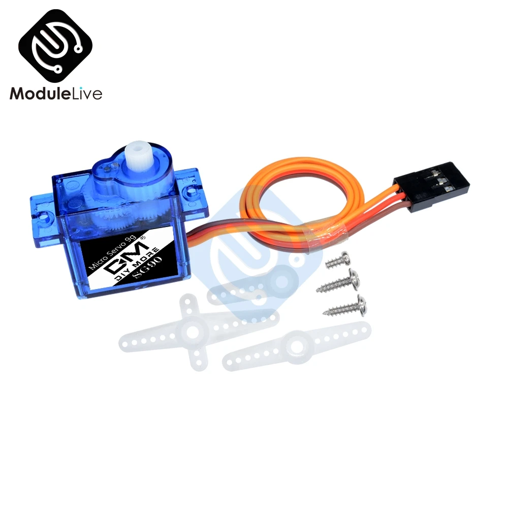 

SG90 9G мини микро 9g 1,6 кг сервопривод SG90 с высоким выходом DC мотор для RC 450 250 6CH для вертолета самолета автомобиля лодки Diy