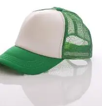 Белый wholesale Fashion Mesh hats Baseball Cap Hat Sport Running Tennis Hat Cap Racing Adjustable custom made Hat for Men& Women - Цвет: Белый