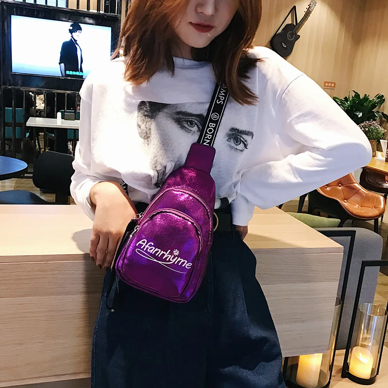 Модные металлические сумки на груди для женщин Роскошные кожаные через плечо