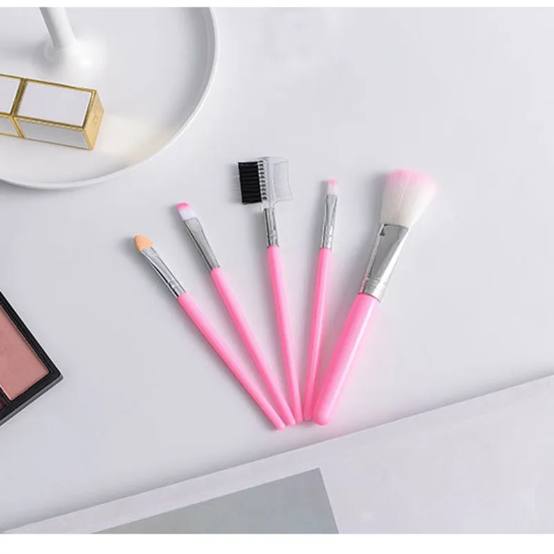 5 комплектов кистей для макияжа портативный набор начинающих принадлежности