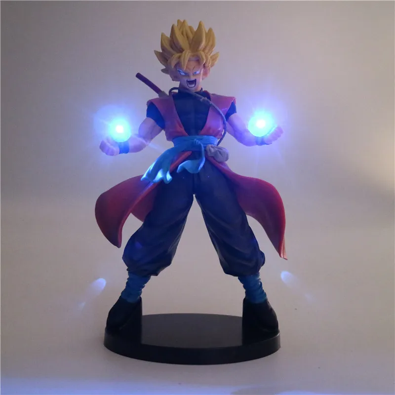 Экшн фигурка Dragon Ball Z Сон Гоку аниме светодиодная лампа супер сайян ПВХ