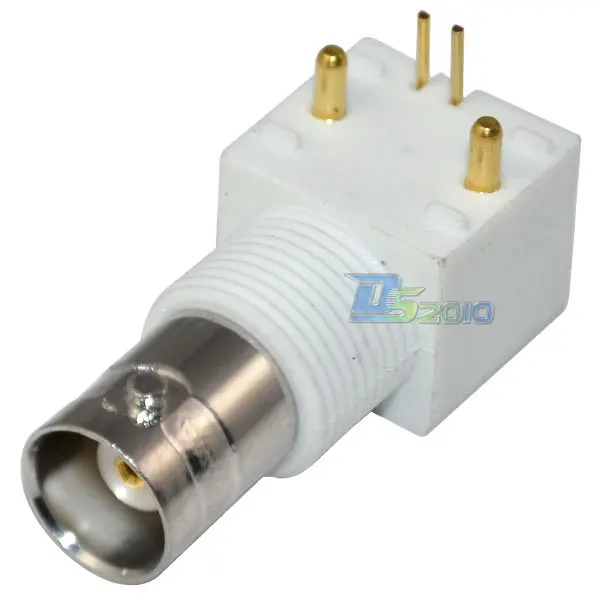 Высокое качество BNC гнездо с гайкой PCB крепление правый угол RF коаксиальный