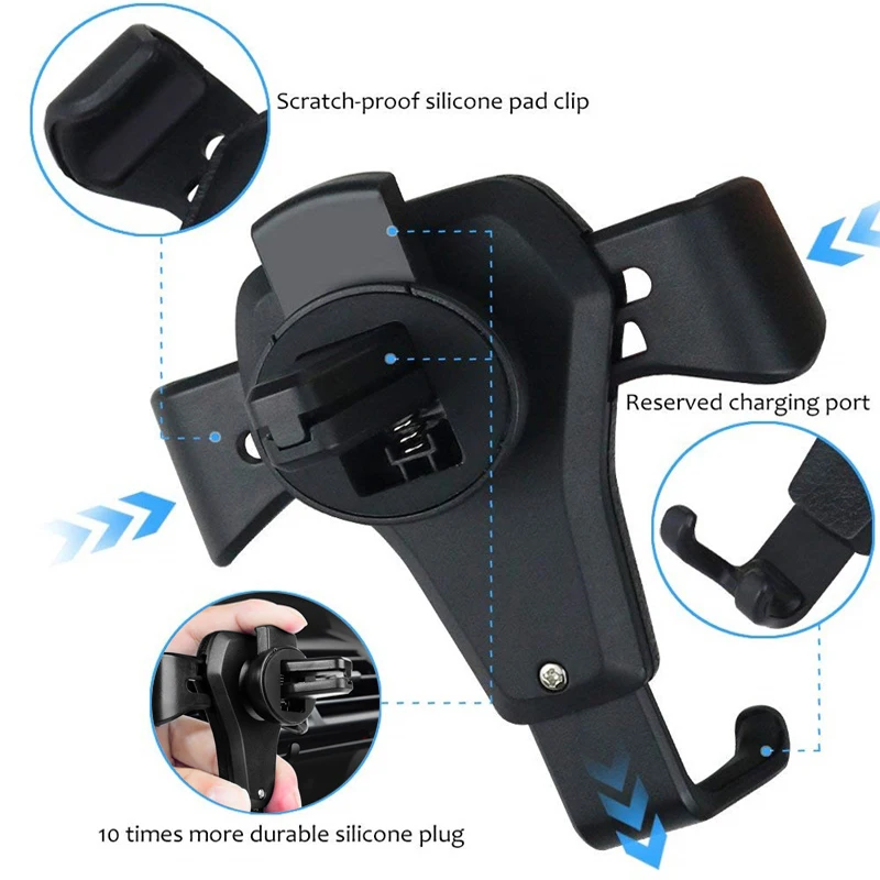 Автомобильный держатель для телефона с креплением на вентиляционное отверстие