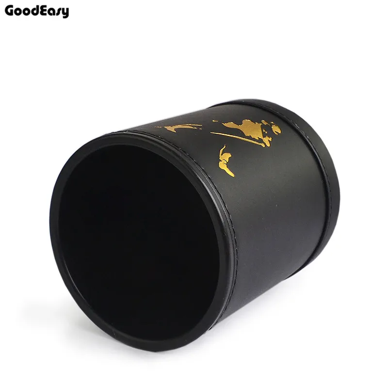 Лидер продаж черные кожаные кости чашка пластиковые и 6 шт. акриловых кубиков