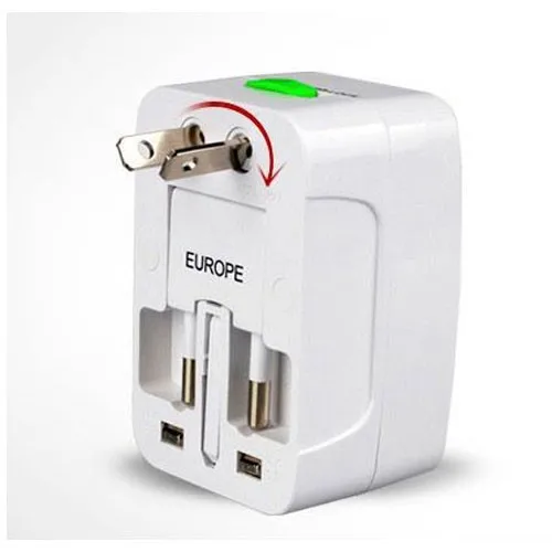 Универсальное универсальное сетевое зарядное устройство с 2 usb портами для