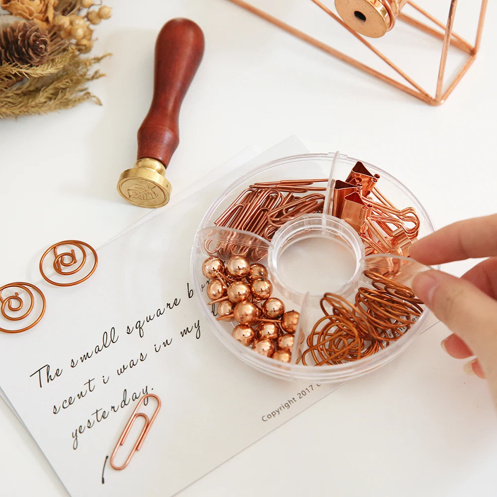 Бесплатная доставка зажимы для переплетов булавки золотого и розового золота