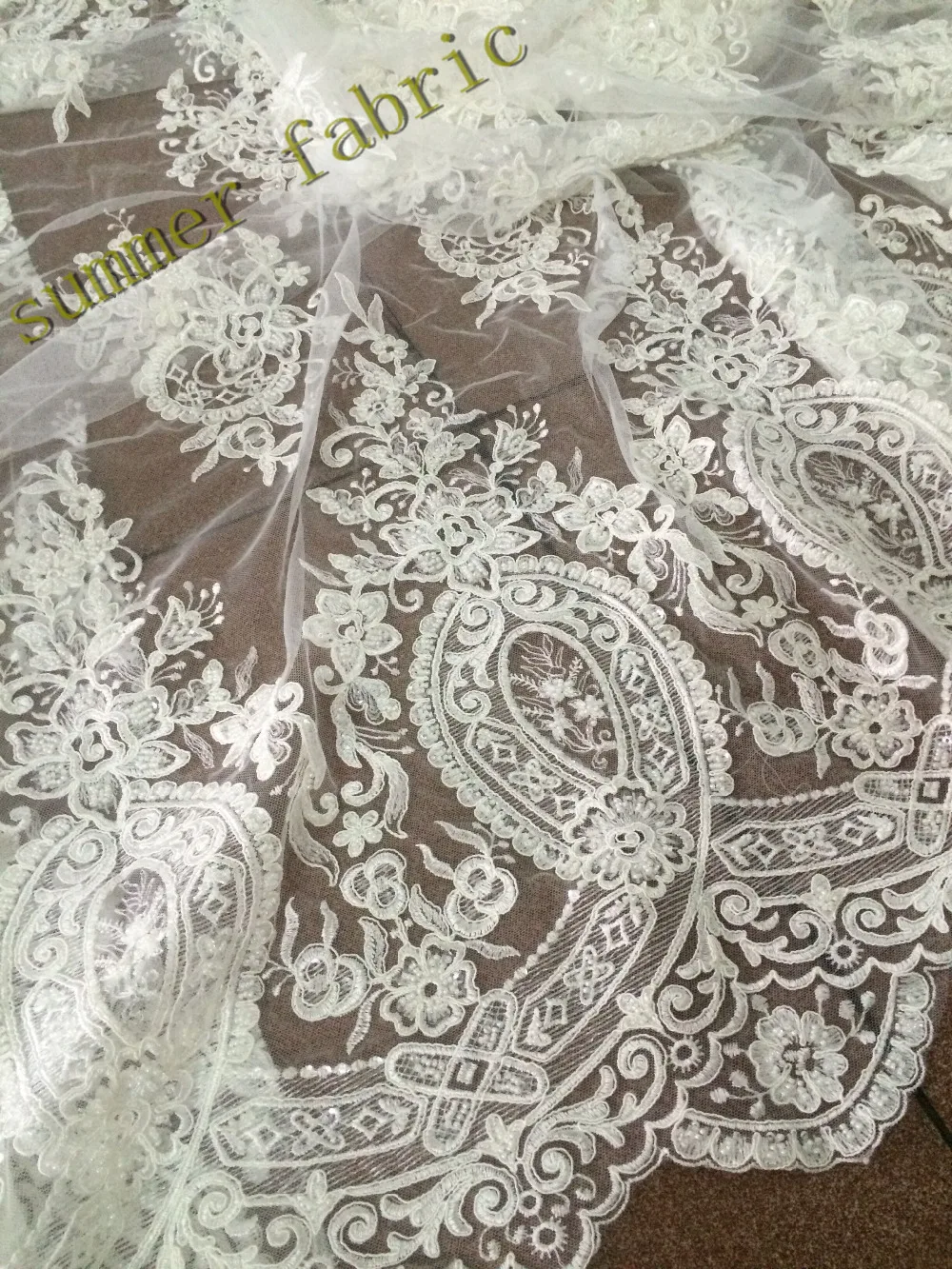 Французский кружевной ткани высокого качества s971 Африканский чистая с бисером