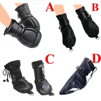 handcuffsmittensboot booties leather gloves dog paw padded fist mitts socksbdsm bondagesex toys