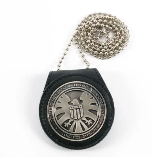 Мстители агенты щит большие значок с кожаной держатель | Дом и сад