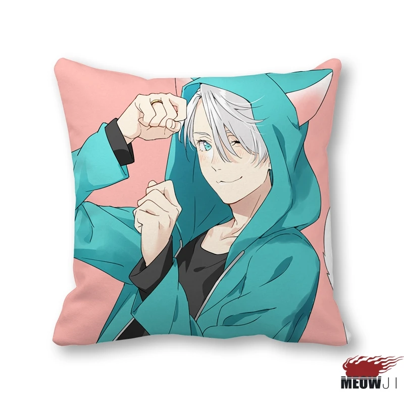 P Чехол-наволочка для подушки с рисунками из аниме "Yuri on Ice", разные размеры - Цвет: P