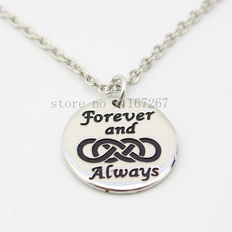 Ожерелье с подвеской из серебра Forever and Always новая модель 2015|jewelry style|jewelry wholesalewholesale