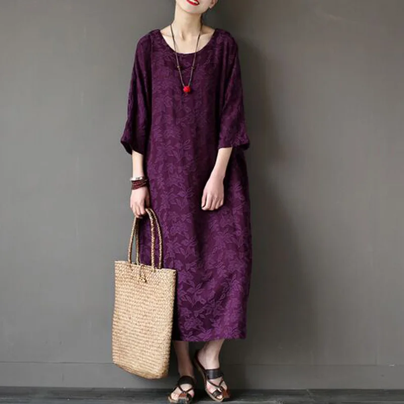 Женское длинное платье макси из хлопка повседневное винтажное весна лето 2017|maxi