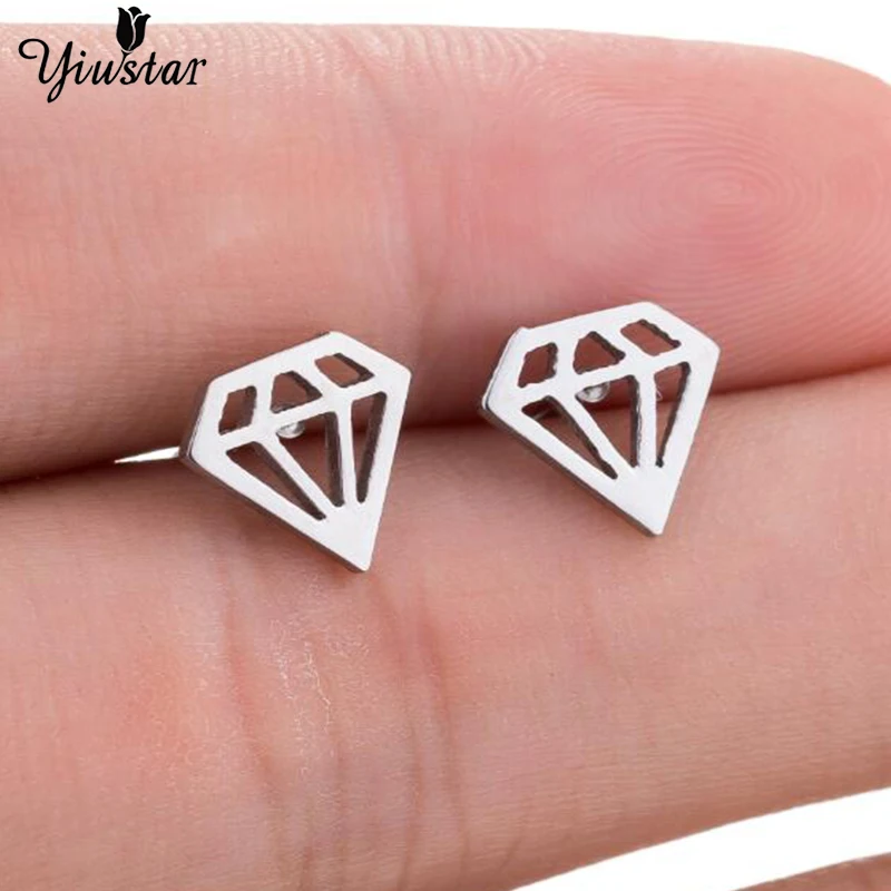 Yiustar 2021 Новый с модными заклепками шипами изысканные серьги гвоздики щедрый