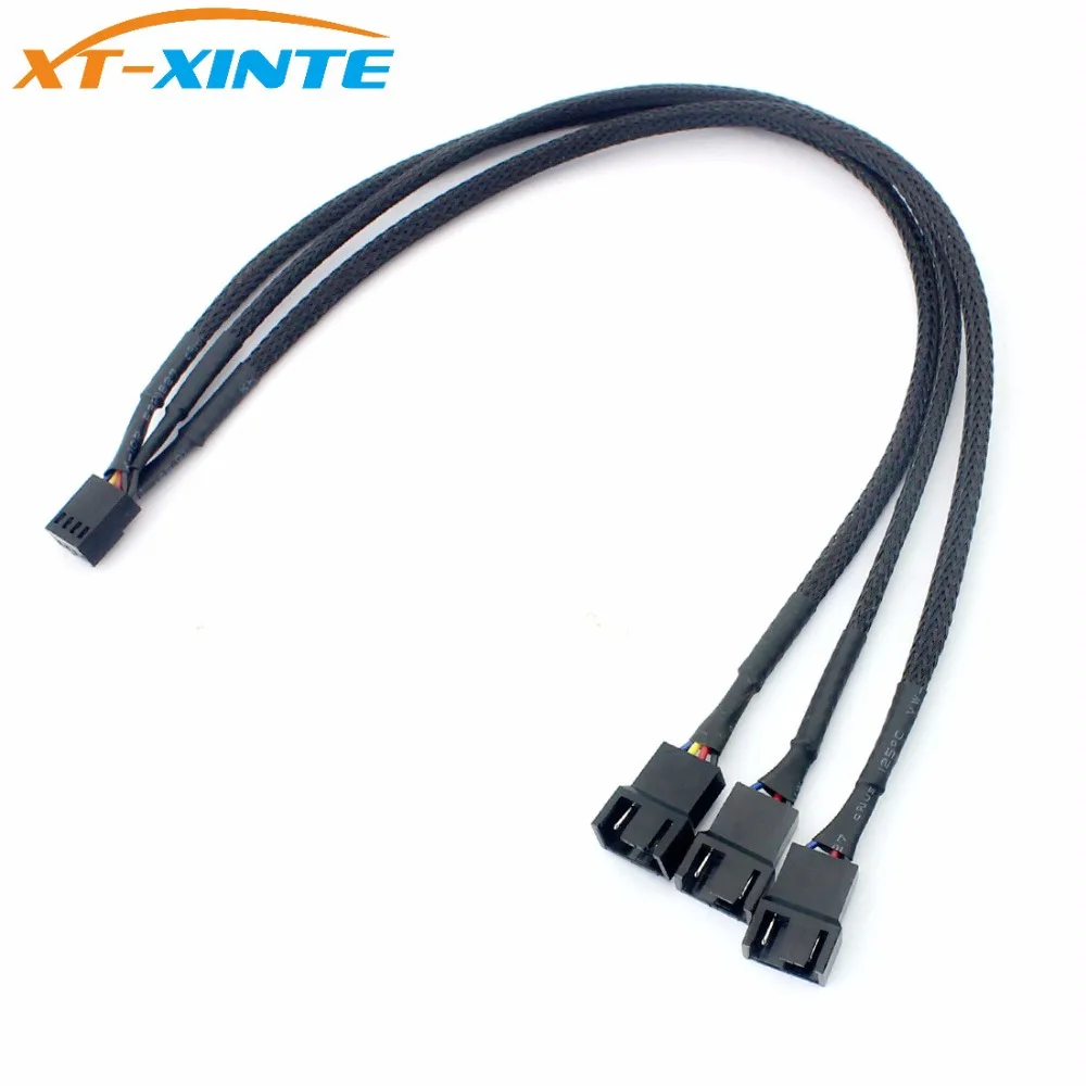 4pin IDE К 3-портовому 4Pin охлаждающий вентилятор кабель питания сплиттера ПК