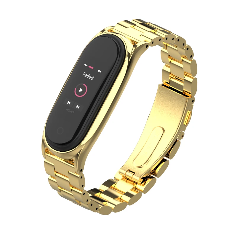Mi jobs mi band 4 металлический браслет из нержавеющей стали для Xiaomi mi Band 4 mi Band 3 ремешок Смарт-часы mi band 4 correa браслет