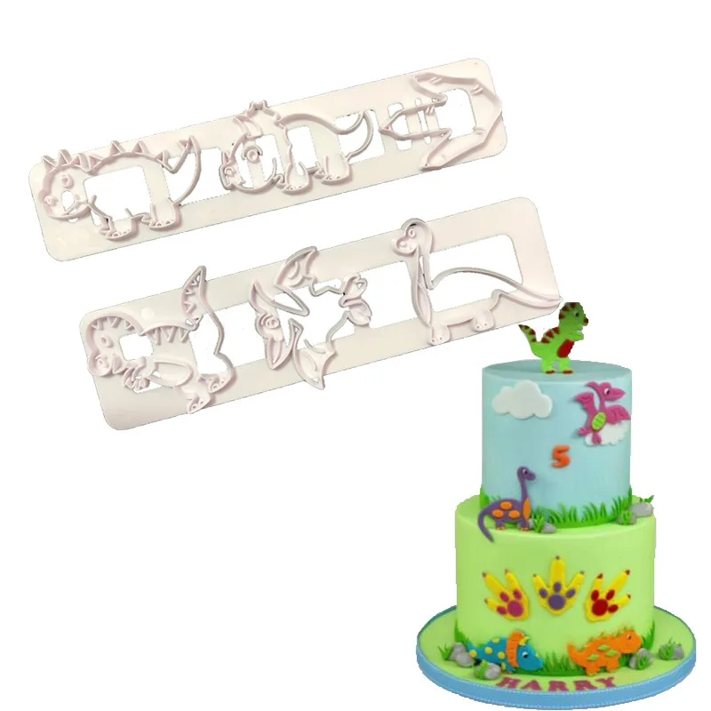 1 комплект Sugarcraft динозавр печенье с мастикой вырубки для выпечки Форма помадка