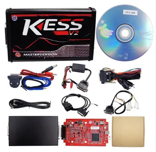 Онлайн Красный ЕС Версия KESS V5.017 V2.47 без жетонов лимит Kess Master HW 5,017 Kess V2 OBD2 менеджер тюнинговый комплект 5017 ECU программист - Цвет: Kess Red PCB