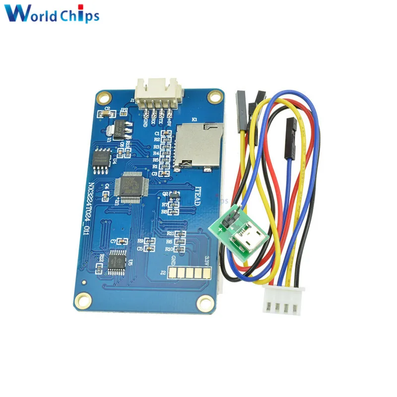 2,4 дюймов 2," TFT 320x240 SPI TFT lcd модуль последовательного порта ILI9341 сенсорный экран резистивный сенсорный экран USART UART HMI