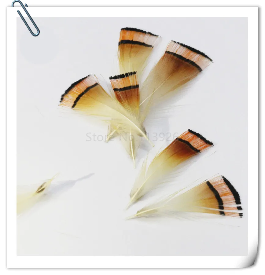 Натуральные Золотые перья фазана 4 7 см маленькие Куриные декоративные