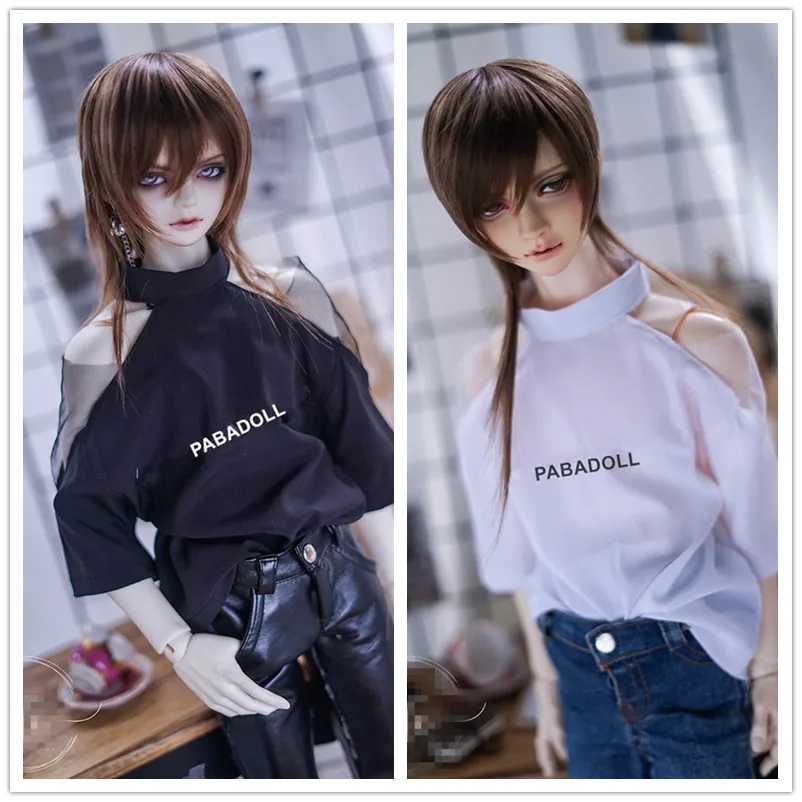 

Cool Off-shoulder T shirt for BJD doll 1/4,1/3,SD17,Uncle Doll Clothes CMB163