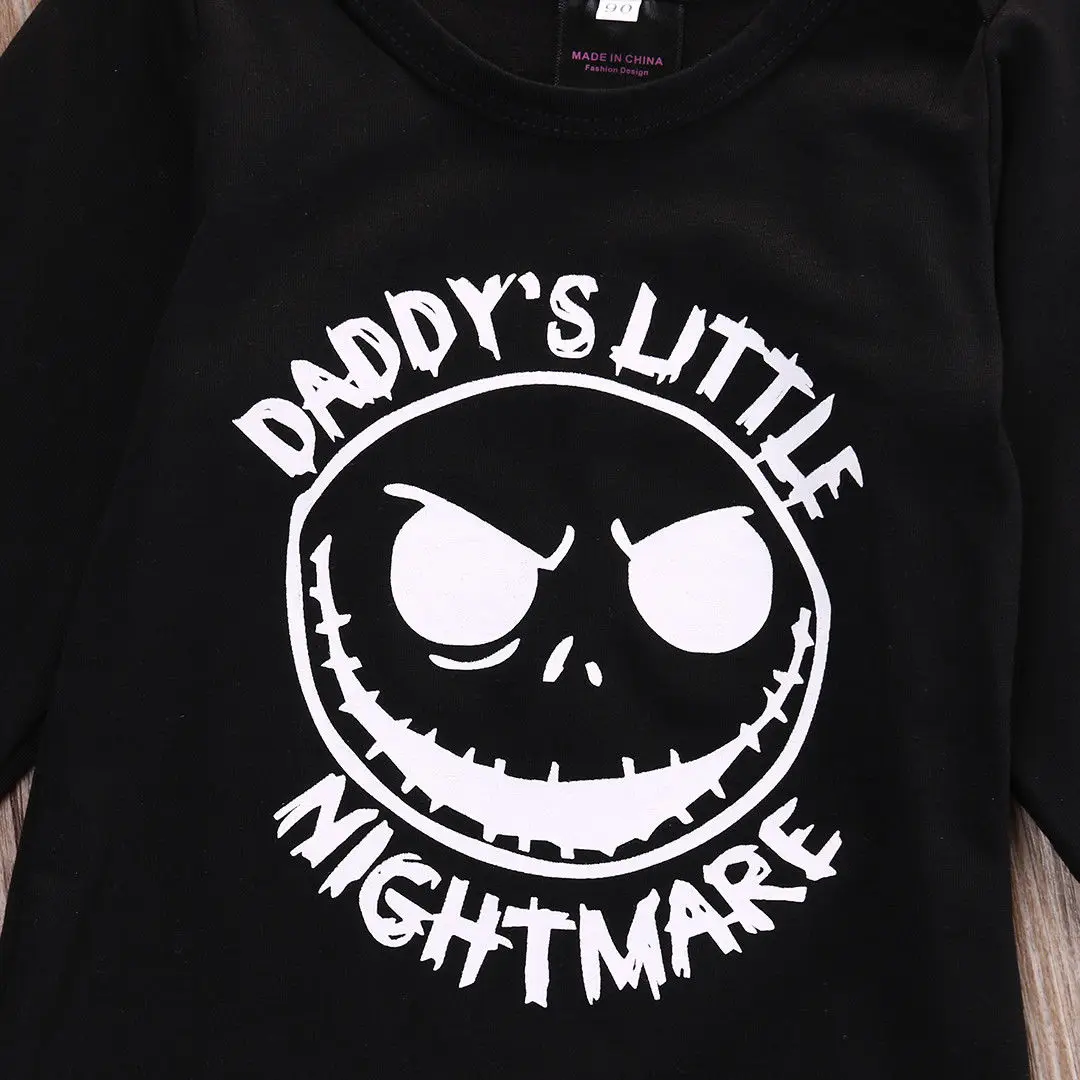 2017 модная детская одежда для новорожденных топы с черепами маленьких мальчиков и