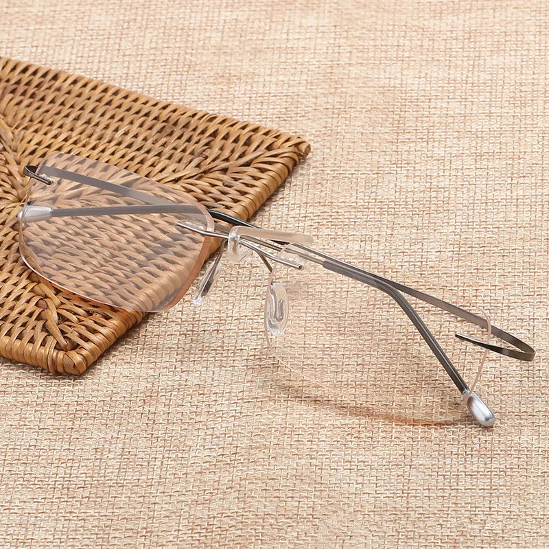 Титановый сплав ультра легкие очки для чтения + 1 5 2 3 4 без оправы sin montura gafas de lectura