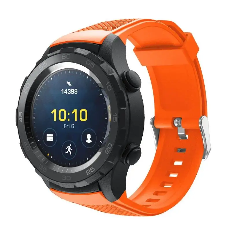 1 шт. для huawei Watch 2 мягкий силиконовый регулируемый ремешок для часов браслет лаконичный и модный стиль ремешок на запястье Замена
