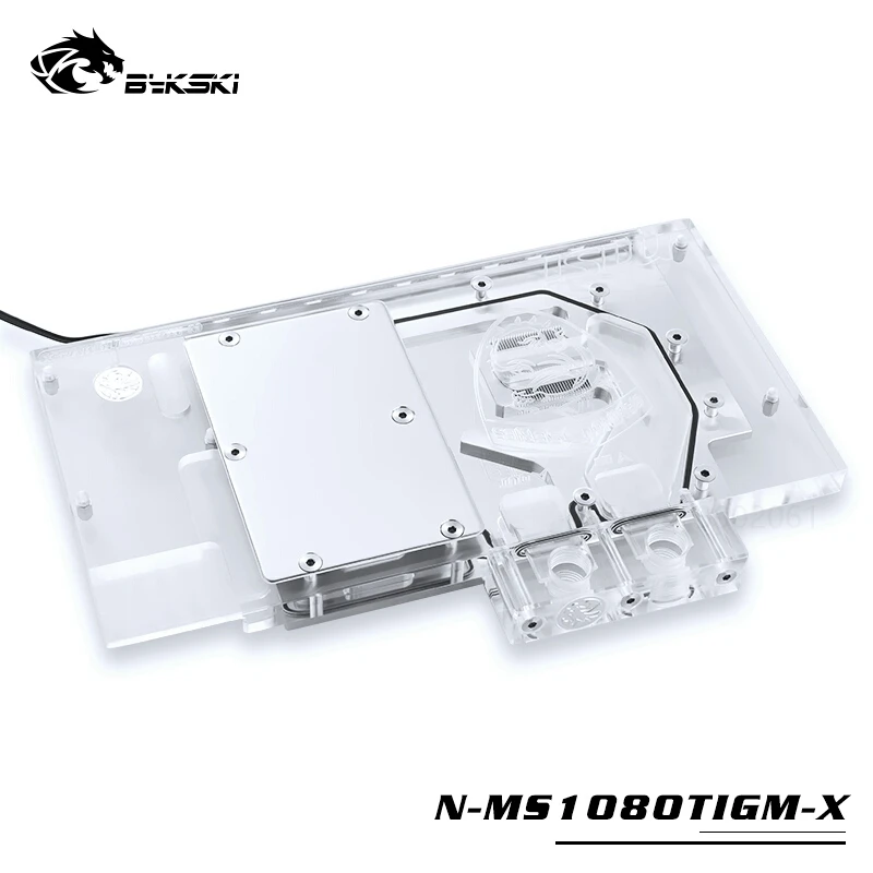 BYKSKI для видеокарты MSI GTX1080Ti Gaming X 11G/ARMOR 11G OC. Водоблок GPU с полным покрытием. P/N: N