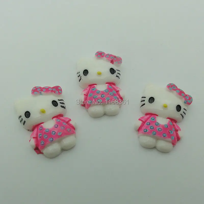 Резиновая плоская задняя стоящая кошечка кошки 27 мм украшения для скрапбукинга