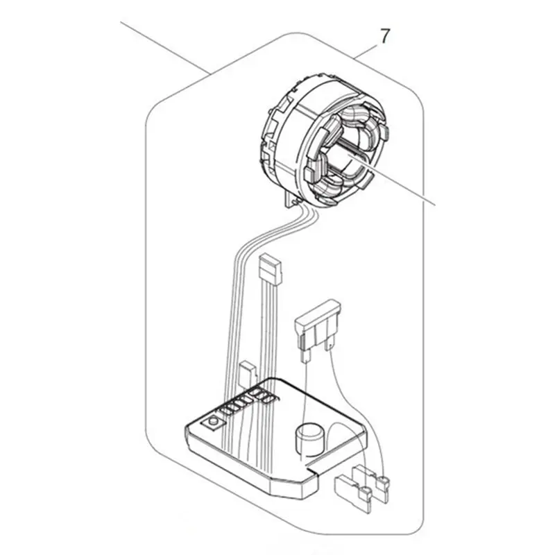 Полевой 632A39-7 статор 220-240 В для Makita DTD136 BTD136 BTD136RFE | Инструменты