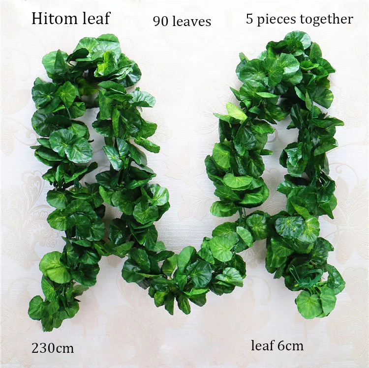 5 pieces Encryption Artificial Fake Creeper Leaves Grape Vines Hanging Plant Large Garland For Decor Indoor | Дом и сад
