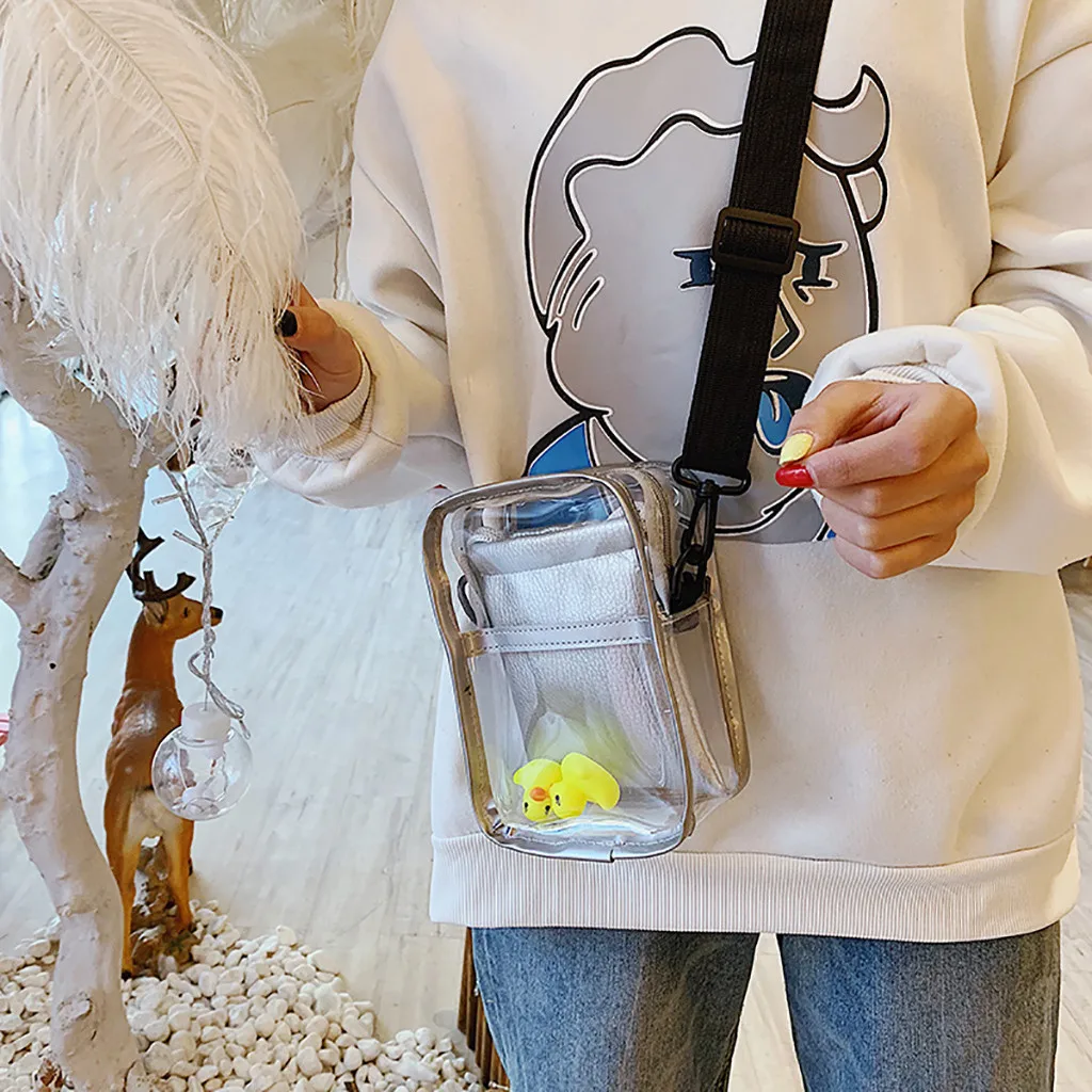 Прозрачная сумка для женщин прозрачная на плечо 2019 женская универсальная