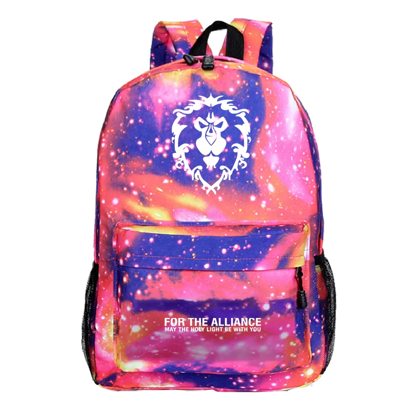 Красивый рюкзак в стиле World of Warcraft Mochila, рюкзак для студентов в колледж, рюкзак для Орды, красивый рюкзак для мужчин и женщин и подростков, рюкзак для путешествий