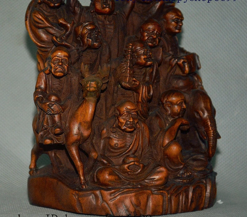 Статуя Будды из бокса Архат Дамо Бодхидхарма 6 дюймов|Статуи и скульптуры| |