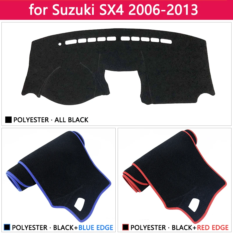 Для Suzuki SX4 2006~ 2013 Противоскользящий коврик на приборную панель солнцезащитный коврик для защиты ковров автомобильные аксессуары Maruti SX-4 SX 4 2012