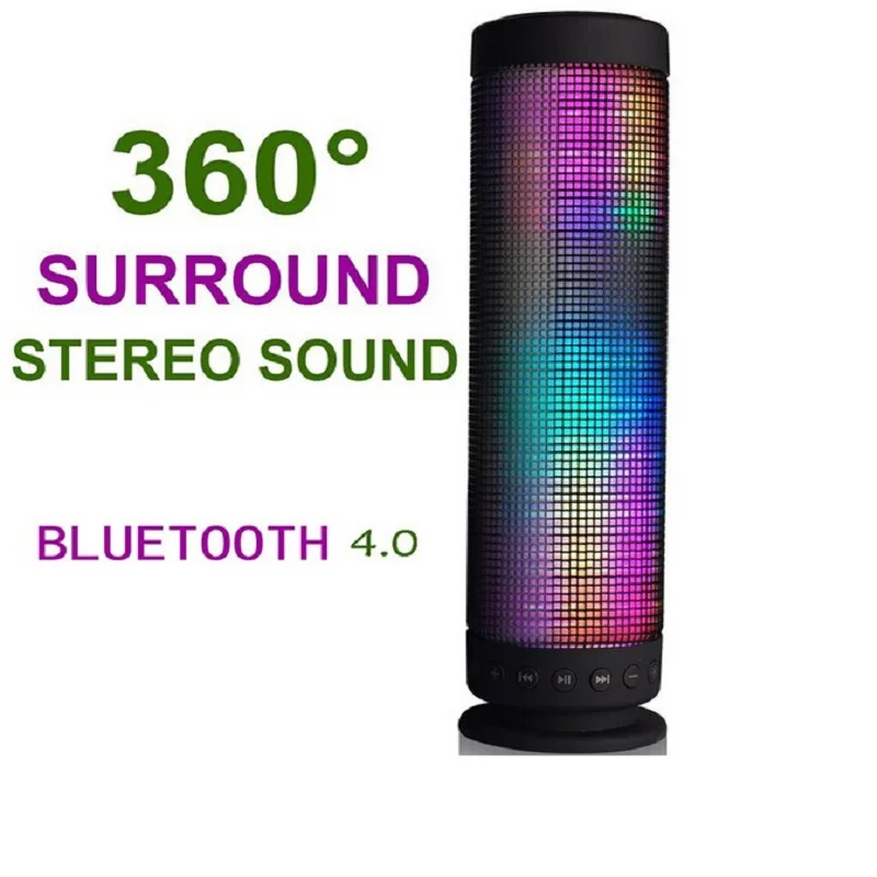 Светодиодный Bluetooth Динамик ручной сабвуфер портативный беспроводной динамик