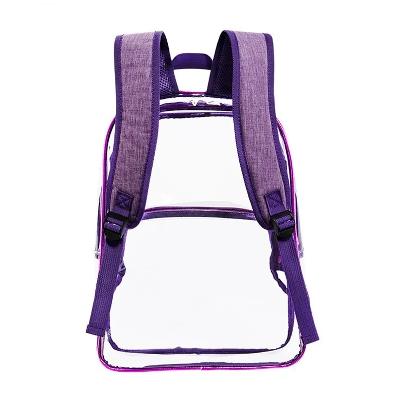 6 шт. Прозрачный женский рюкзак модные школьные сумки для девочек подростков