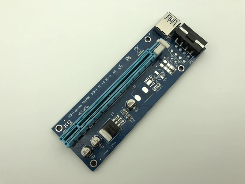 6 шт. 006C USB 3 0 PCI E Express 1X 4x 8x 16x расширитель переходника карта SATA 15pin папа к 4pin кабель