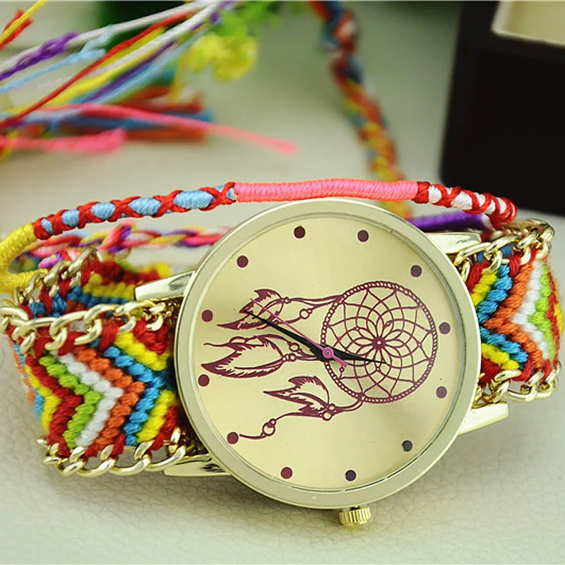 Dropshipping Women Leather Bracelet Watches Fashion Casual Friendship Wrist Relojes Mujer Relogio Feminino Clock #C | Наручные часы