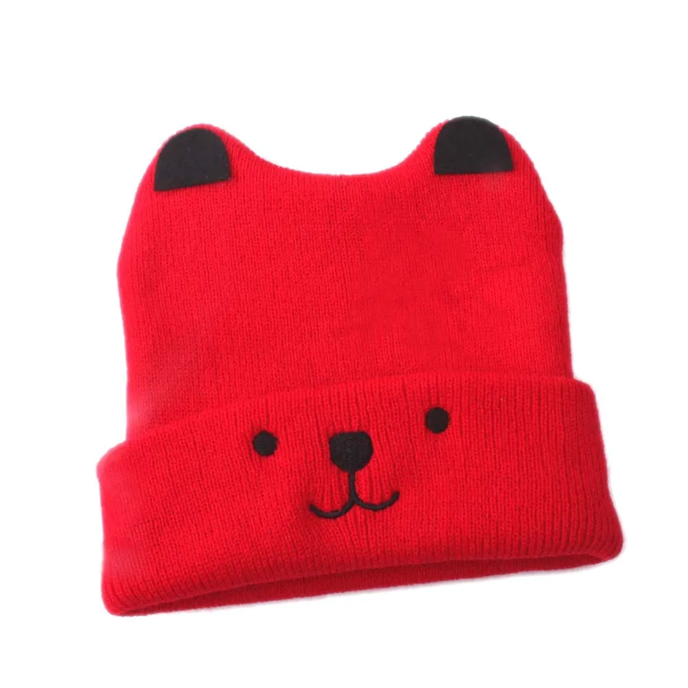 Рождественская вязаная шапка для новорожденных девочек и мальчиков с рисунком