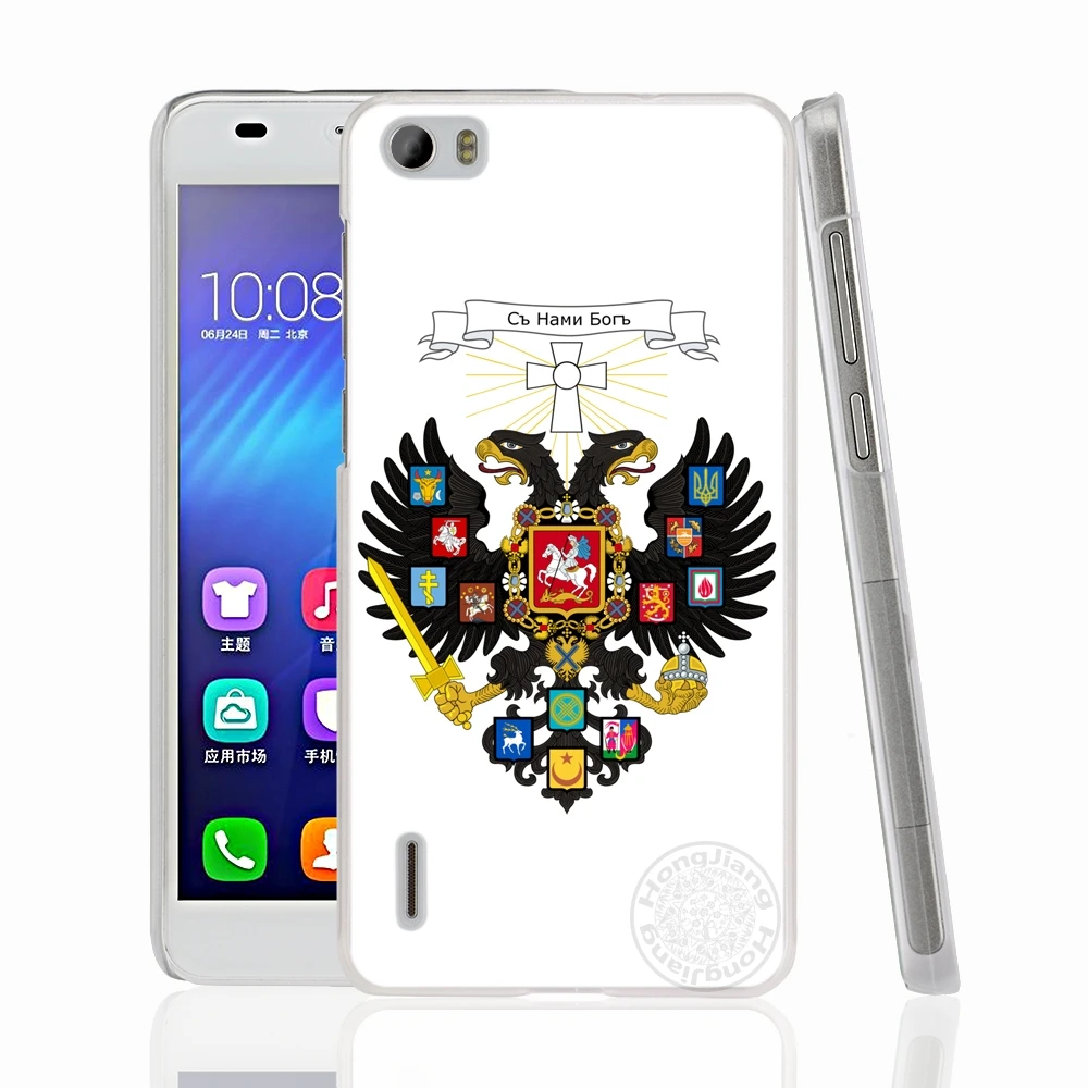 HAMEINUO чехол для сотового телефона с эмблемой российского флага huawei honor 3C 4A 4X 4C 5X 6 7 8