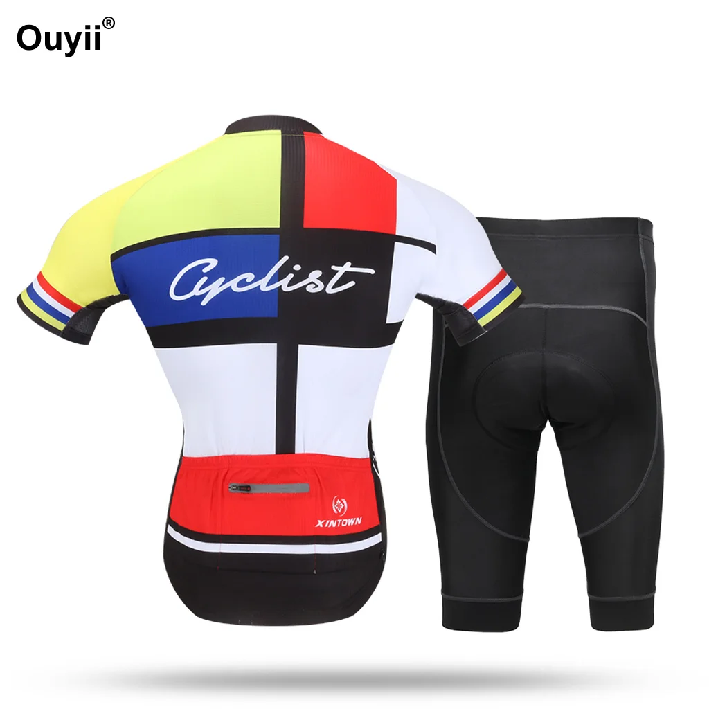 Outdoor Cycling Jersey Sets Short Sleeve Suits Sports Sweat Quick Dry Clothing Mountain Bike Clothe Wicking Sportswear | Спорт и