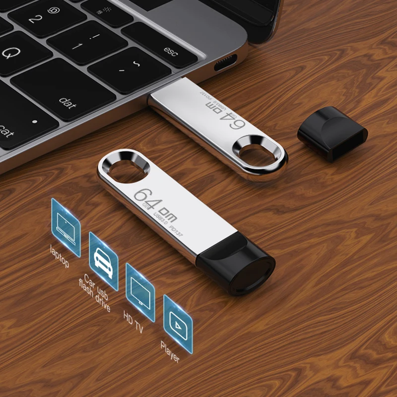 USB флеш накопитель DM PD137USB 128 ГБ металлическая Флешка 3 0 карта памяти 64 с реальной