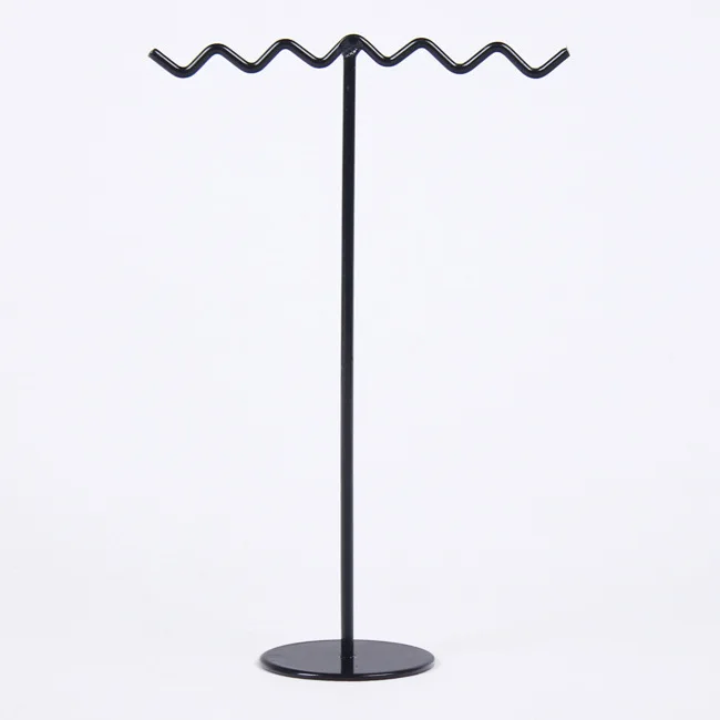 Черный металл серьги дерево в форме Дисплей стенд держатель для ювелирных